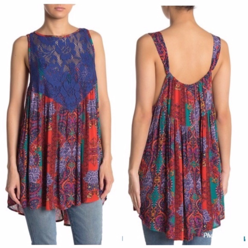 ❎SOLDFree People Count Me In Trapeze Tunic Dress M - Picture 1 of 5
